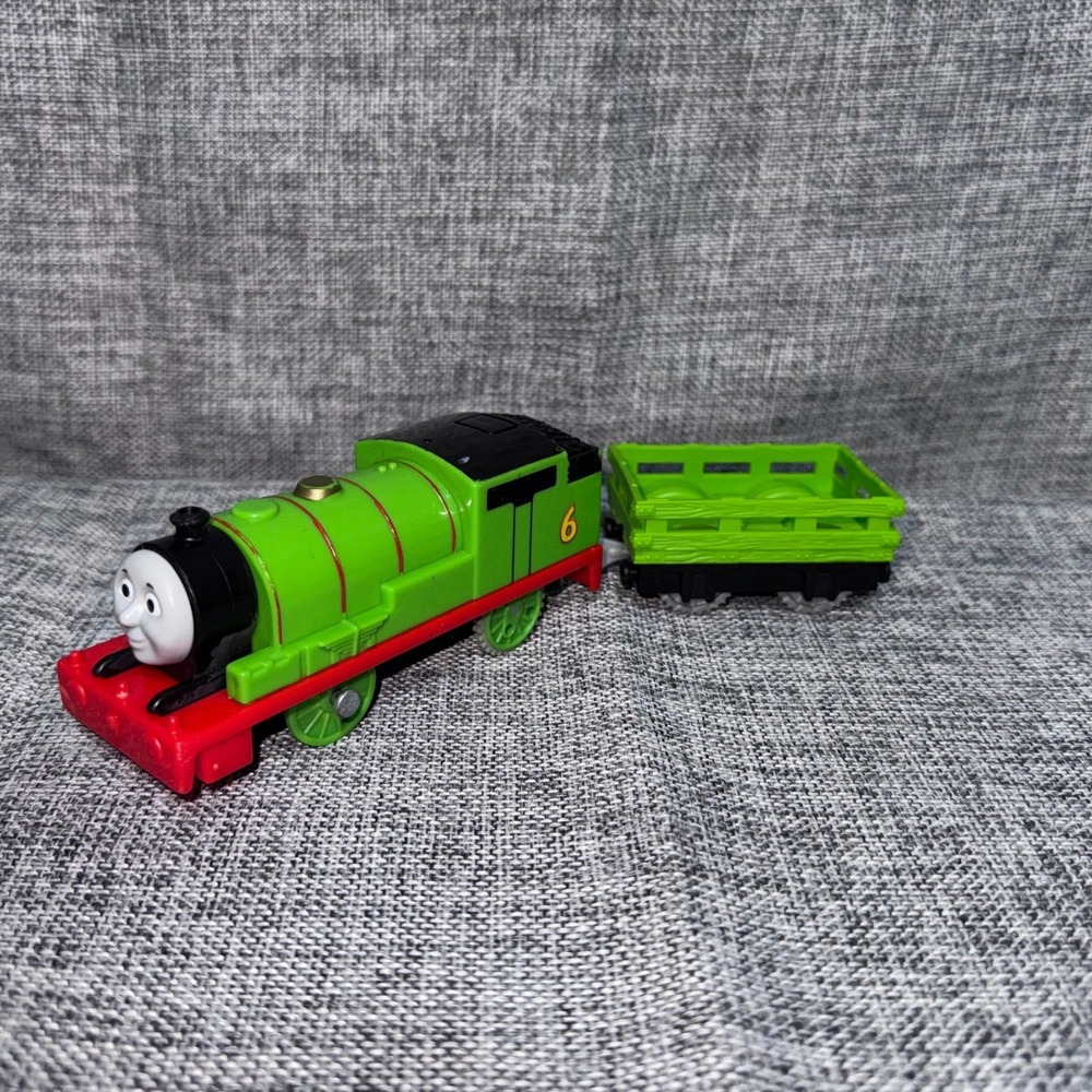 Thomas & Friends TrackMaster Talking Percy Motorized Engine No 6 Cargo Car Green